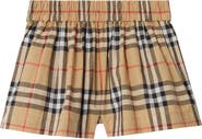 Burberry Check Cotton Shorts