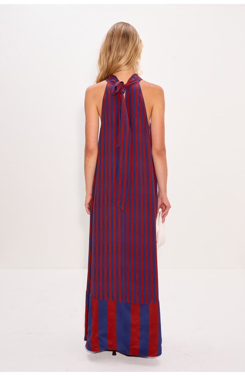 SIMONMILLER Mona Crepe Dress, Alternate, color, Navy/Henna