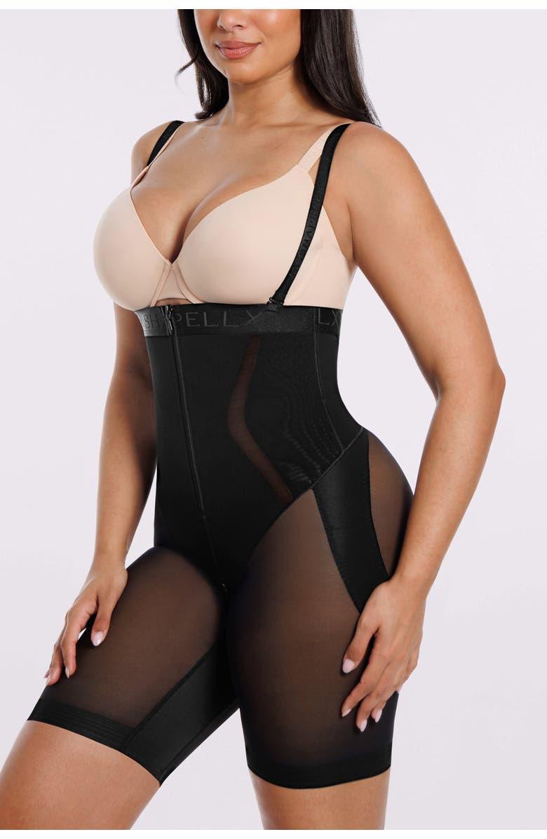 Shapellx Curve Code Airy Comfy Smoothing Short, Alternate, color, Black