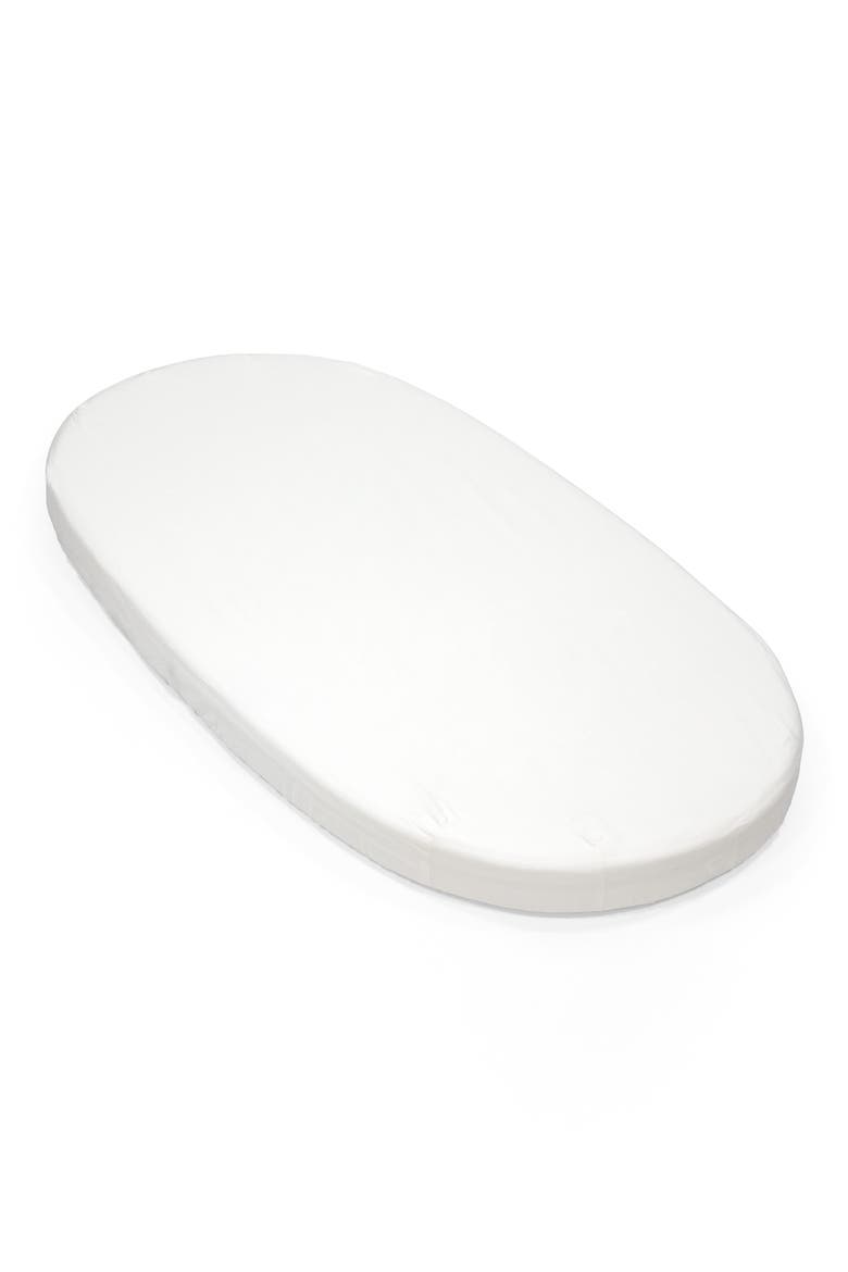 Sleepi Bed Organic Cotton Fitted Sheet, Main, color, WHITE