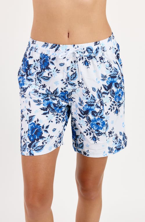 Calypsa 7" Board Shorts In Blue