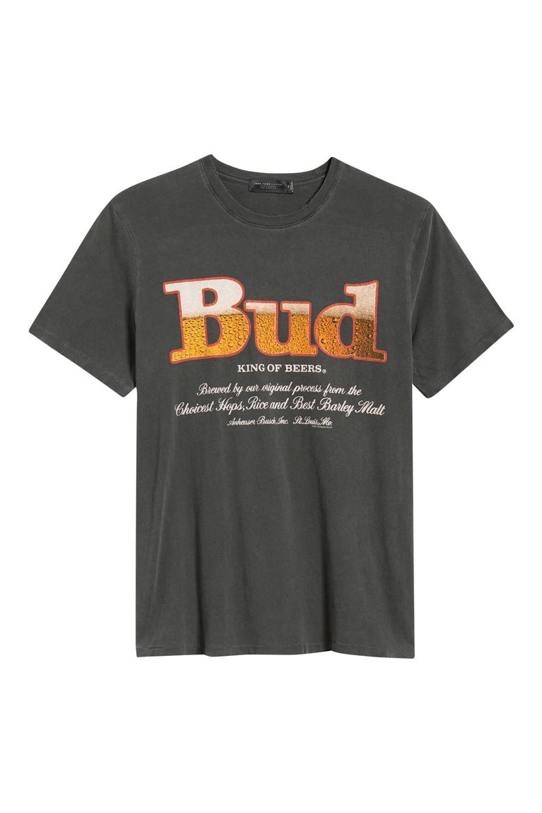 Bud King of Beer Cotton Graphic T-Shirt, Alternate, color, VINTAGE BLACK