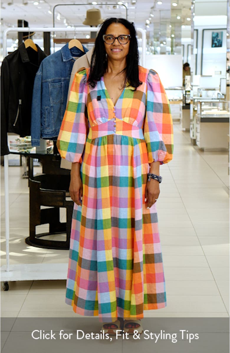 Lola Blouson Linen & Cotton Maxi Dress, sales video thumbnail