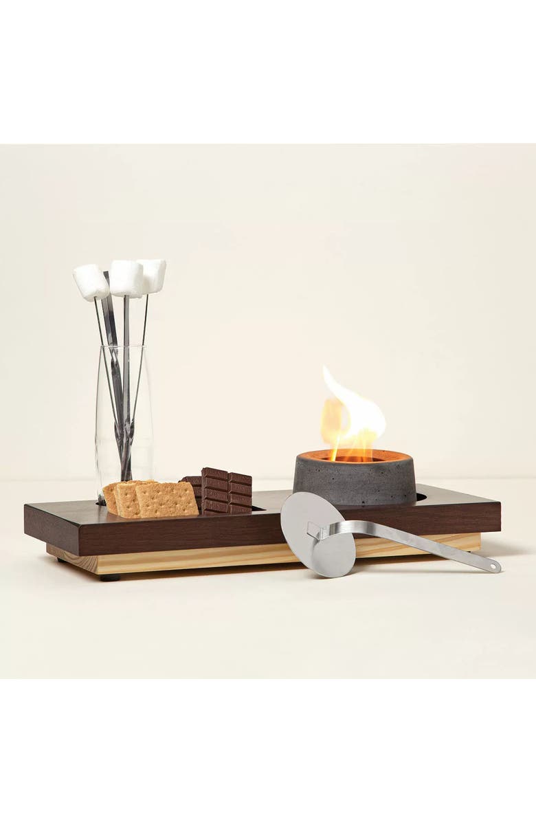 Uncommon Goods Ultimate S'mores Kit by Swoon Living, Main, color, Brown / Black / White