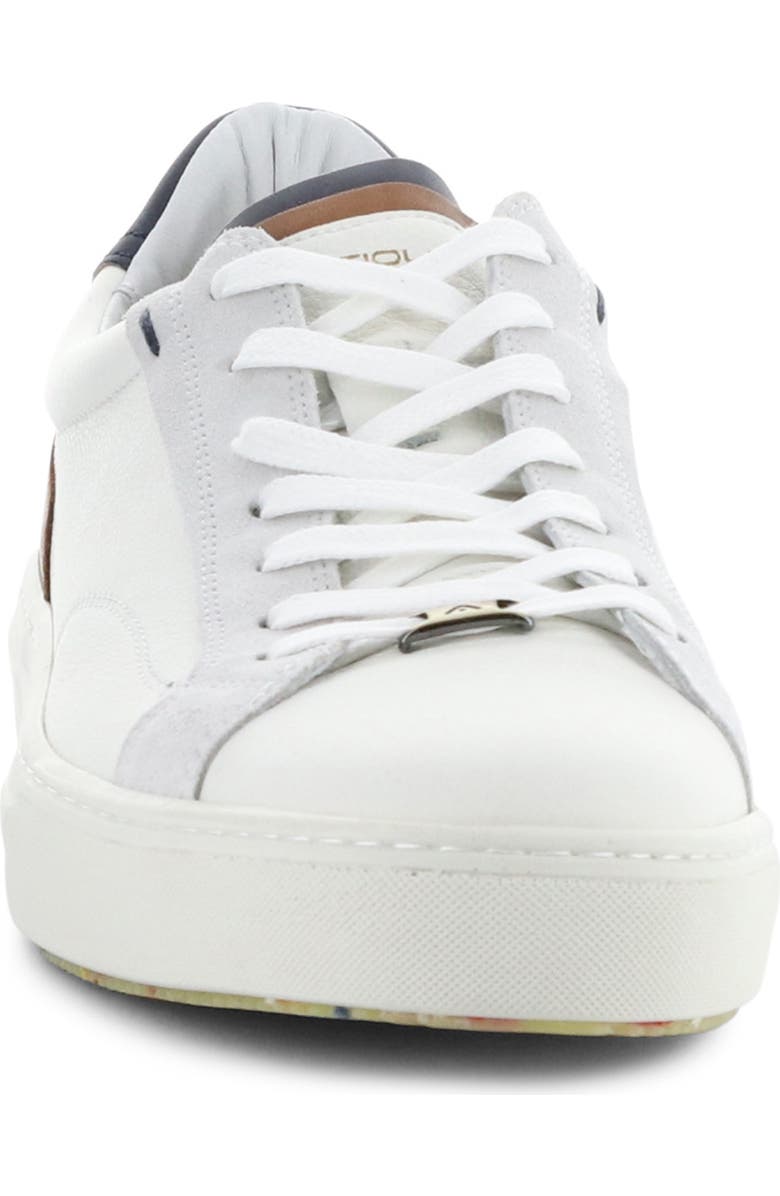 Ambitious 11218 Low Top Sneaker, Alternate, color, Off White/ Cognac Leather
