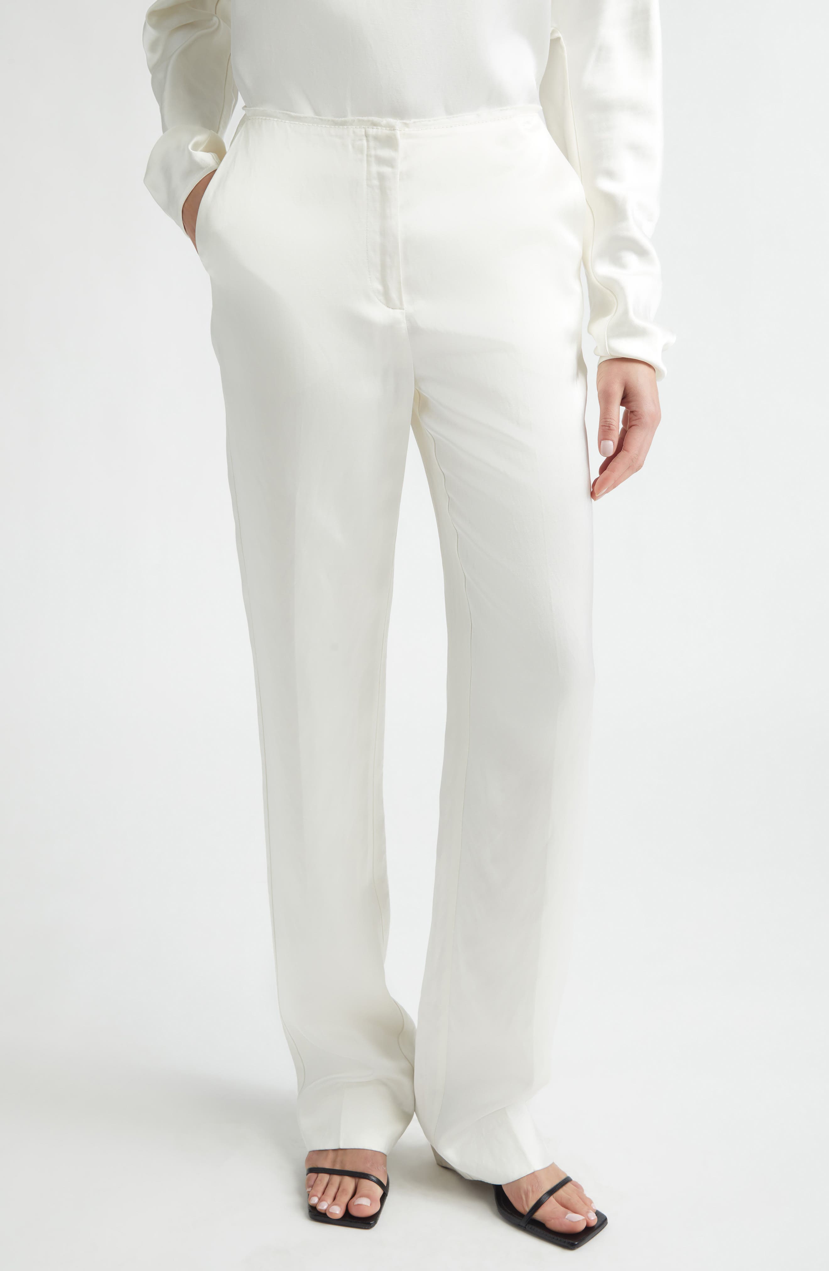 Easy Raw Edge Straight Leg Pants - image 3