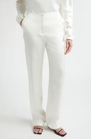 TOTEME Easy Raw Edge Straight Leg Pants