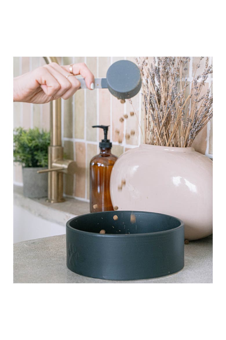 Ceramic Dog Bowl, 50oz Pet Feeding Dish, Alternate, color, Black