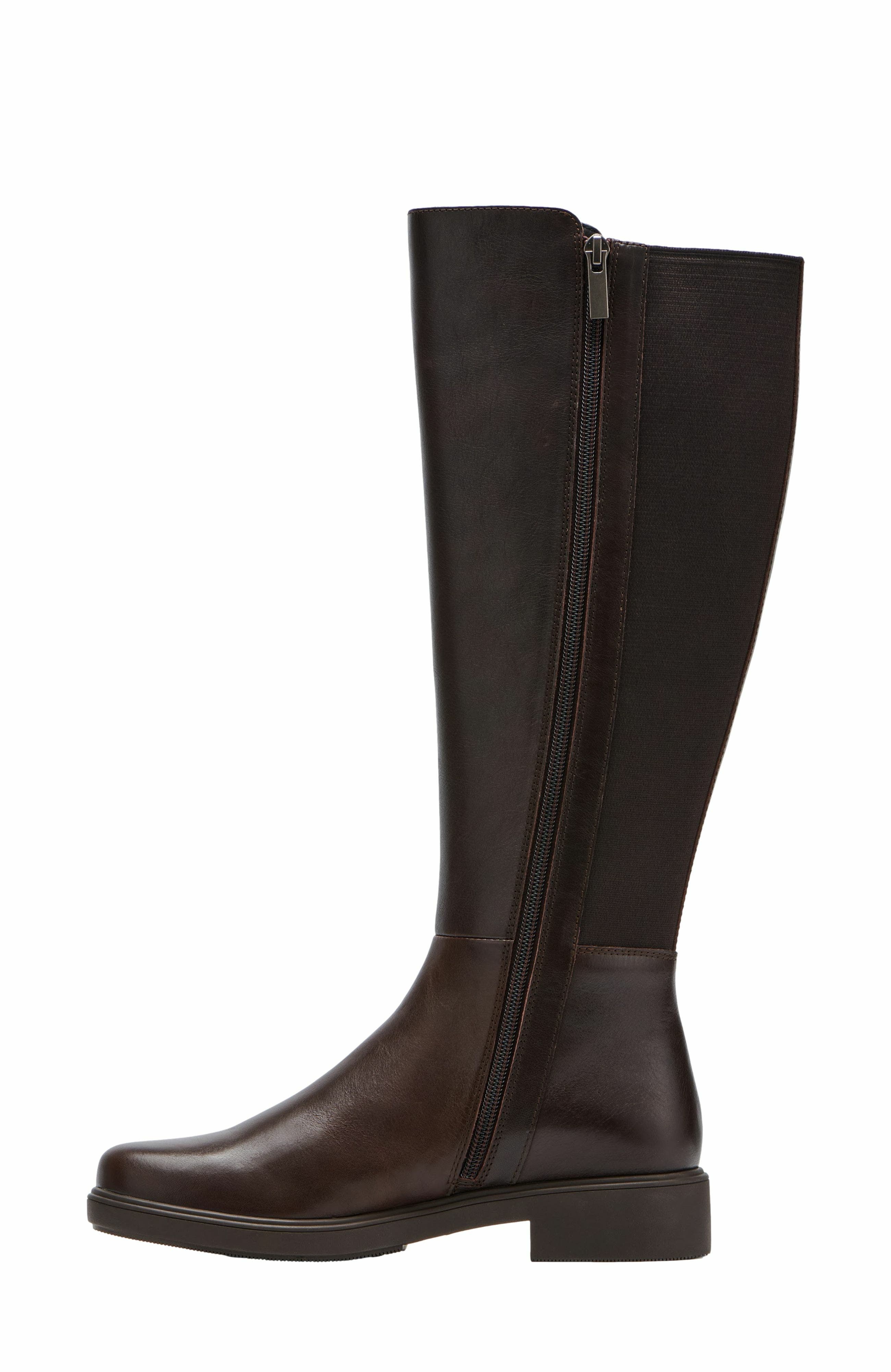 Compass Stretch Tall Boots, Alternate, color, Dark Brown