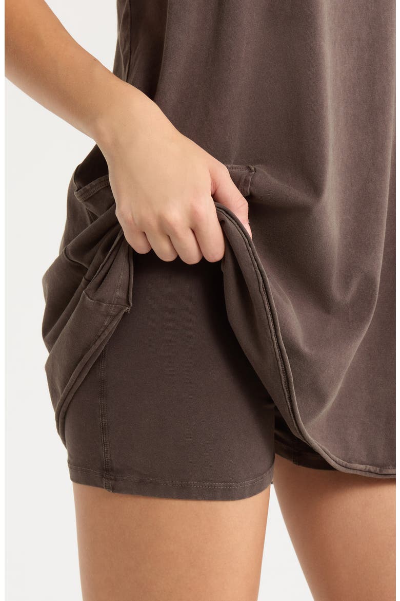 FP Movement Hot Shot Racerback Romper, Alternate, color, CHOCOLATE