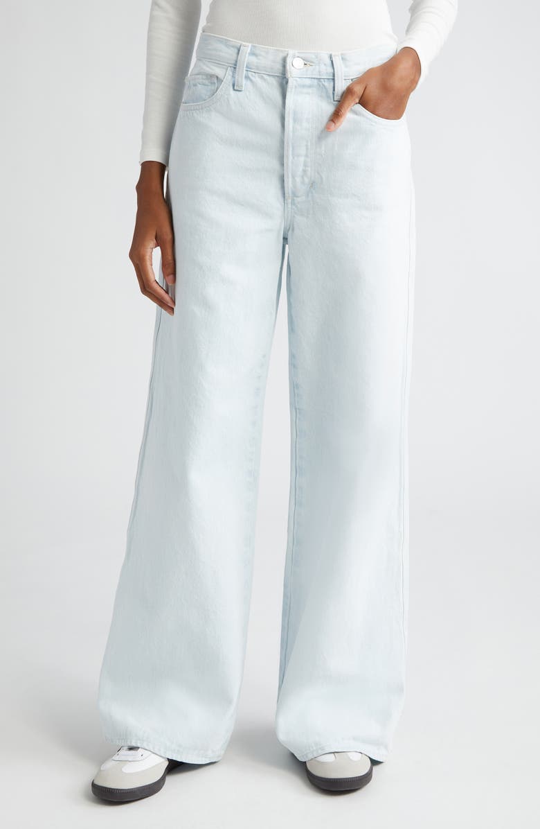 Favorite Daughter The Ollie Ultimate Baggy Wide Leg Jeans, Main, color, Blue Bird