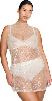 CUUP The Mock Neck Mini Dress- Sequin