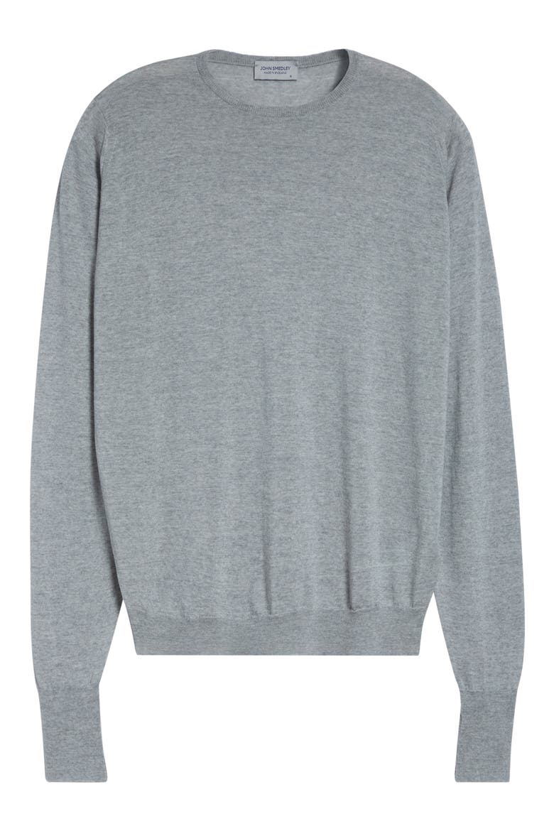 Marcus Virgin Wool Crewneck Sweater, Alternate, color, NIMBUS