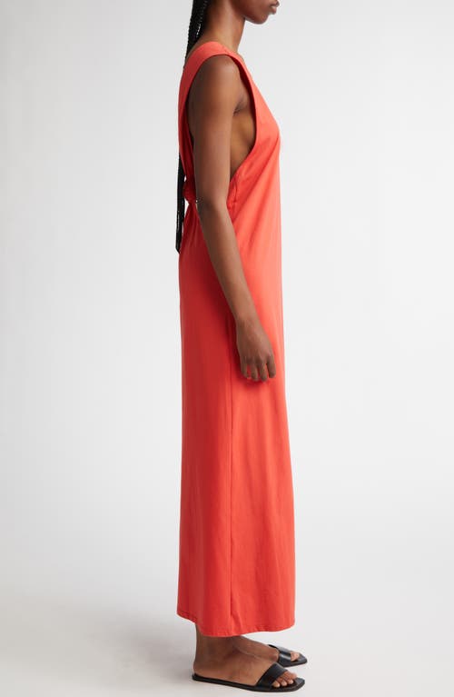LOULOU DE SAISON LOULOU DE SAISON RAYNA KNOTTED OPEN BACK MAXI DRESS