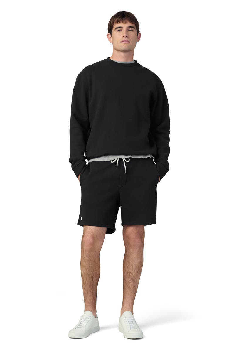 Joe's Bespoke Cotton Drawstring Shorts, Alternate, color, Black