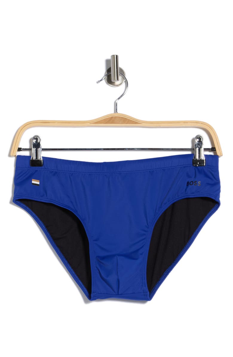 BOSS John Swim Briefs, Alternate, color, Medium Blue