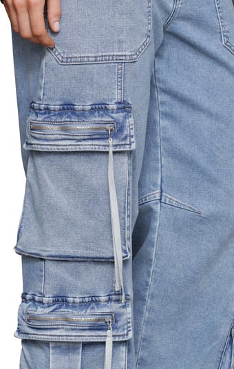 The Dodger Skimp High Waist Cuffed Hem Wide Leg Jeans