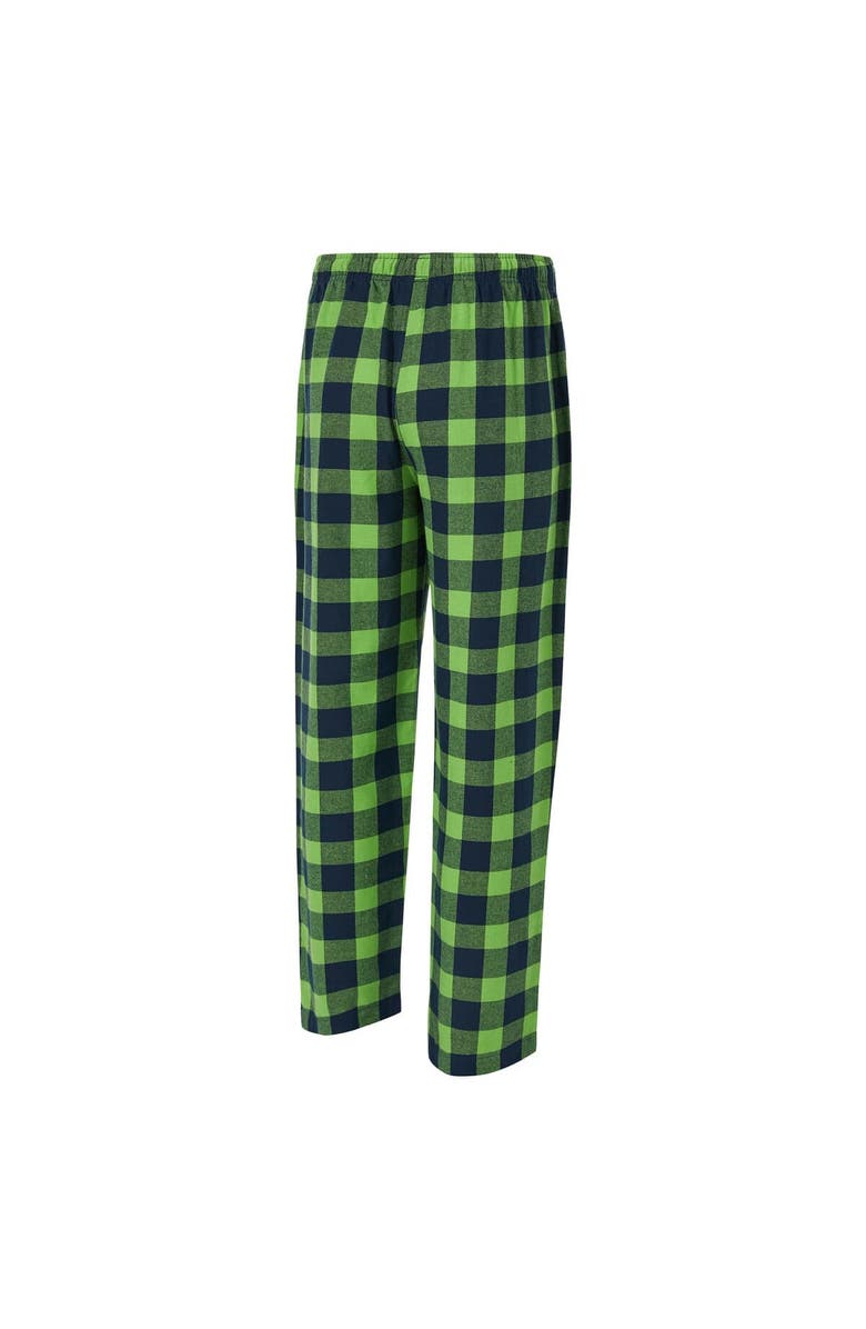 CONCEPTS SPORT Men's Concepts Sport College Navy/Neon Green Seattle Seahawks Avondale T-Shirt & Flannel Pants Set, Alternate, color, College Navy