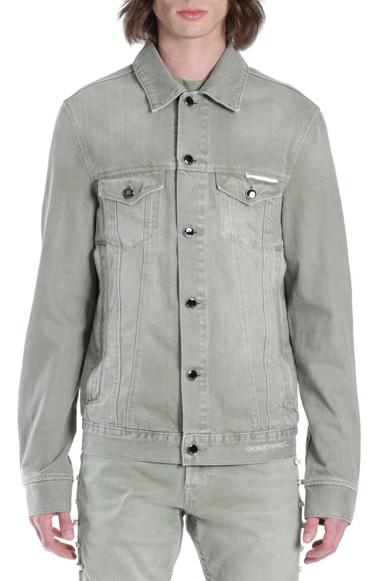 HVMAN Nonstretch Denim Jacket, Main, color, Aspen