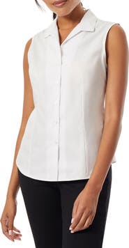 Jones New York Sleeveless Cotton Blouse