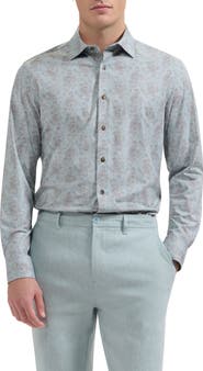 Bugatchi Jimmy OoohCotton® Paisley Button-Up Shirt