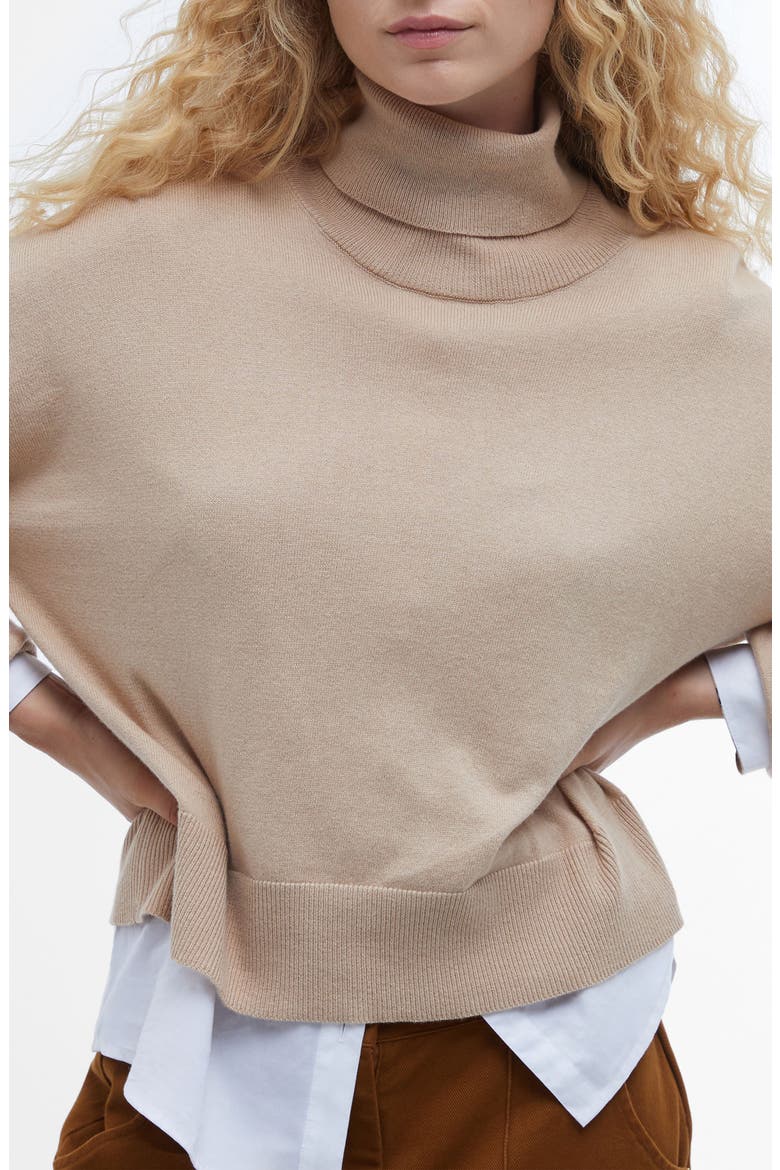 Shelby Knit Turtleneck Sweater, Alternate, color, CAMEL