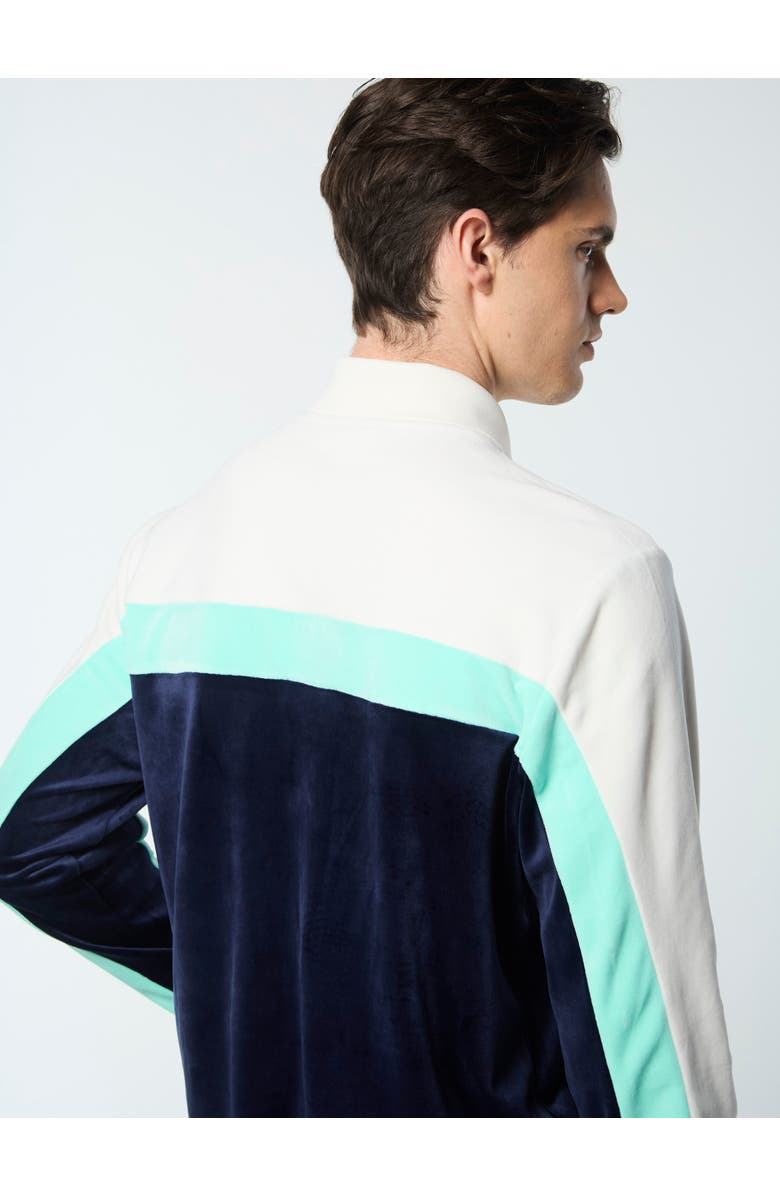 Sergio Tacchini Lazaro Velour Track Jacket, Alternate, color, Maritime Blue