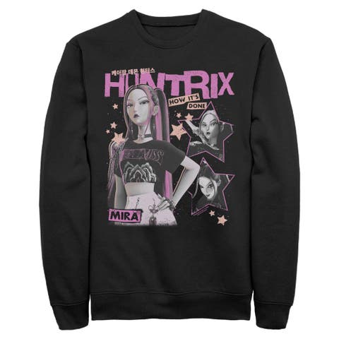 Men's Pop Star Huntrix Mira Long Sleeve Crewneck Sweatshirt