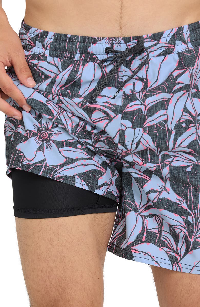 Quiksilver Mix Volley 17" Swim Trunks, Alternate, color, Anthracite