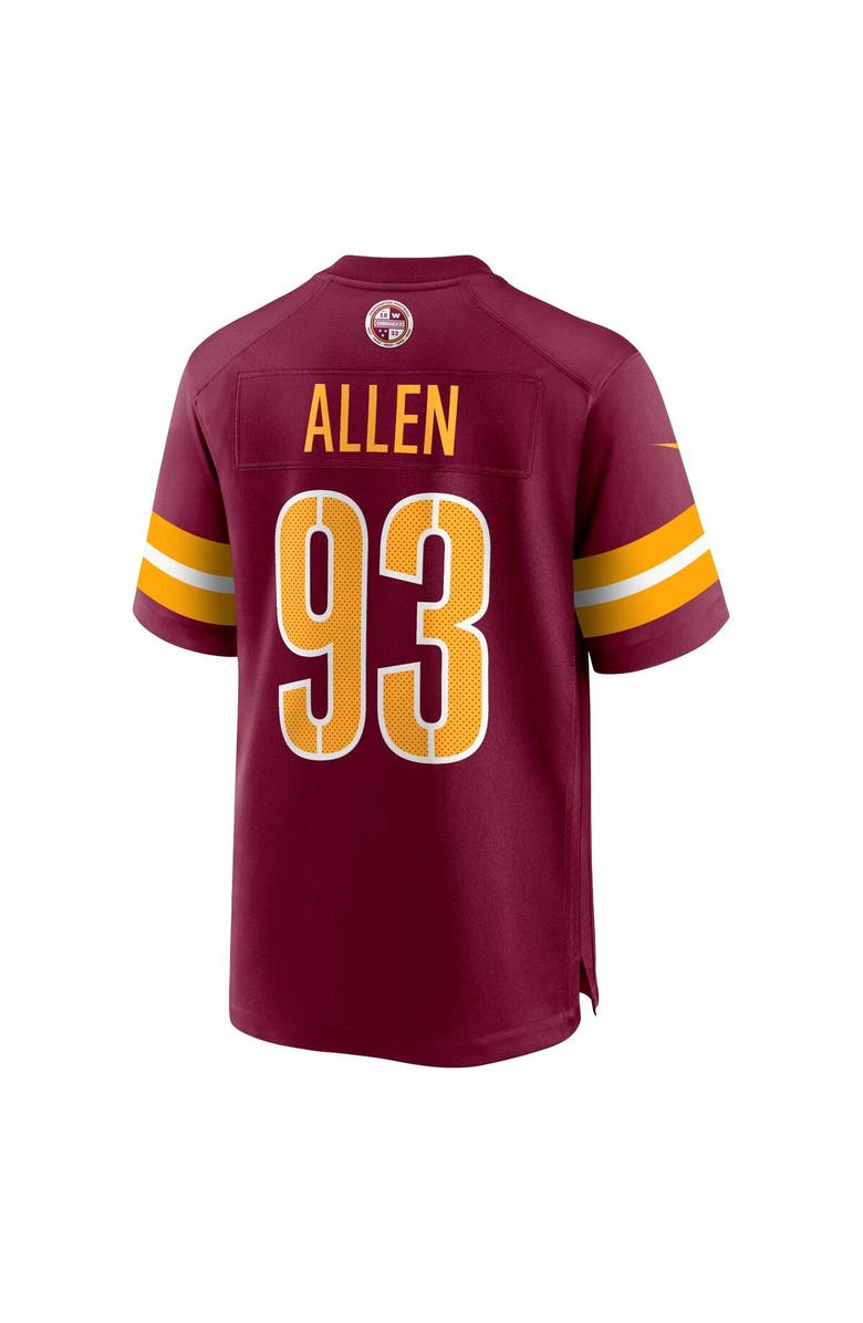 Nike Men's Nike Jonathan Allen Burgundy Washington Commanders Game Jersey, Alternate, color,