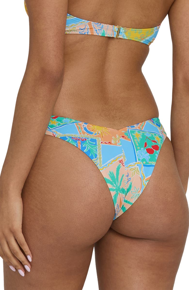 Billabong Coastal Cruise V-Cut Hike Bikini Bottoms, Alternate, color, Dream Blue