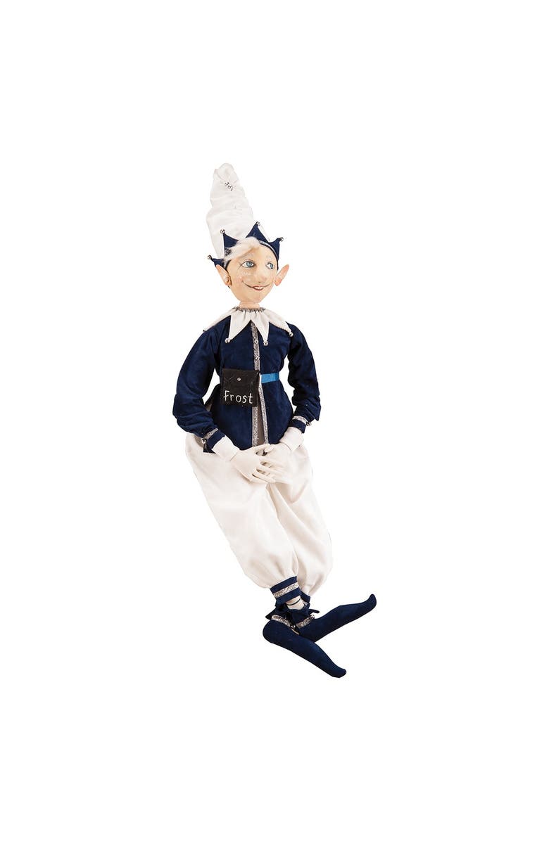 Gallerie II Jack Frost Joe Spencer Gathered Traditions Christmas Christmas Art Doll Figure, Main, color, Blue