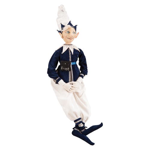 Gallerie Ii Jack Frost Joe Spencer Gathered Traditions Christmas Christmas Art Doll Figure In Blue