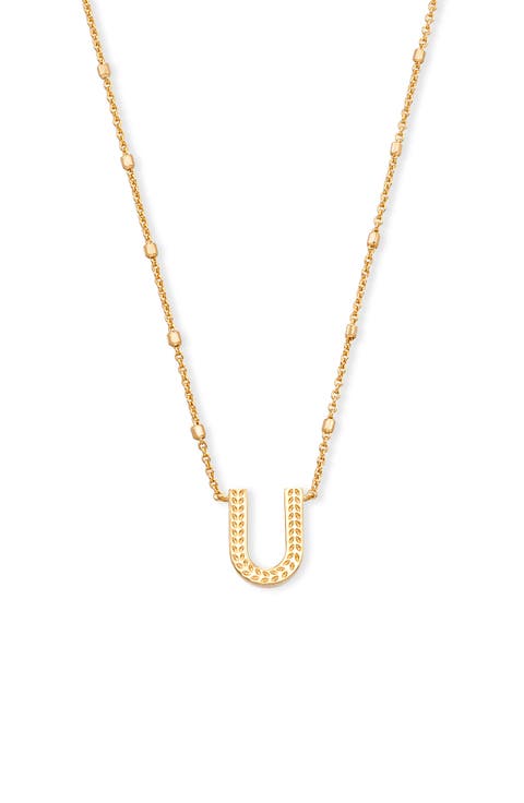 Initial Pendant Necklace