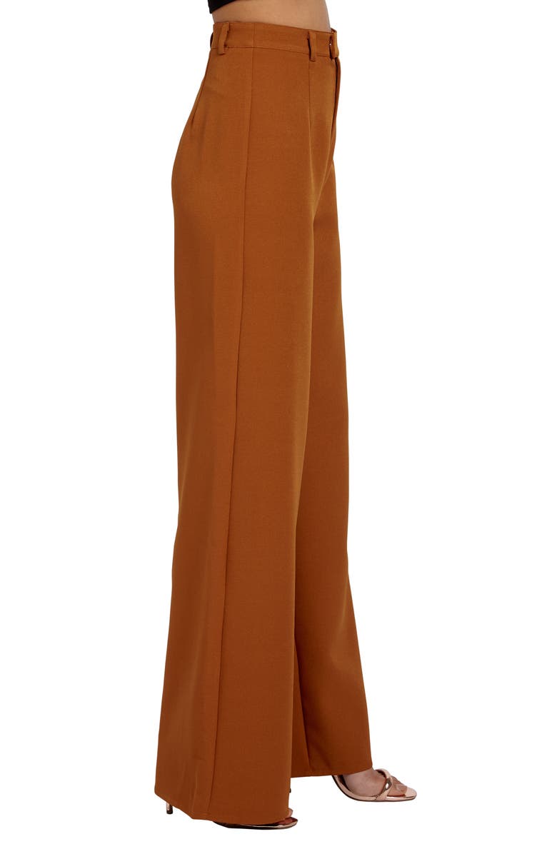 Missguided Crepe Wide Leg Trousers, Alternate, color, 
