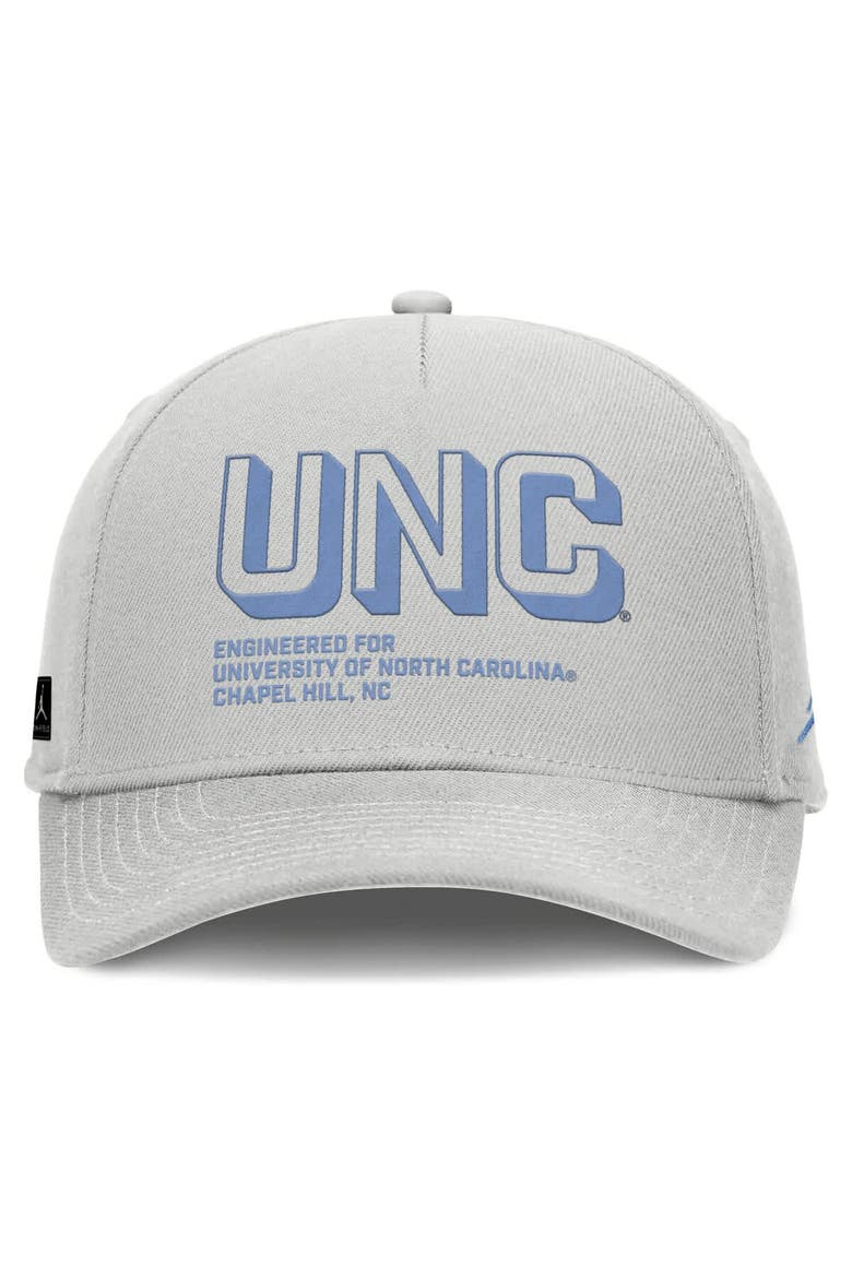 Men's Jordan Brand Gray North Carolina Tar Heels 2025 Sideline Dust Pinched Rise Adjustable Hat, Alternate, color, Gray