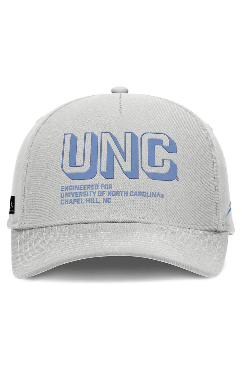 Jordan Brand Men's Jordan Brand Gray North Carolina Tar Heels 2025 Sideline Dust Pinched Rise Adjustable Hat, Alternate, color, Gray
