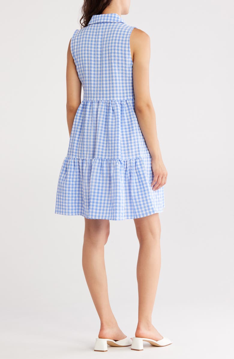 Tommy Hilfiger Tiered Gingham Shirtdress, Alternate, color, 