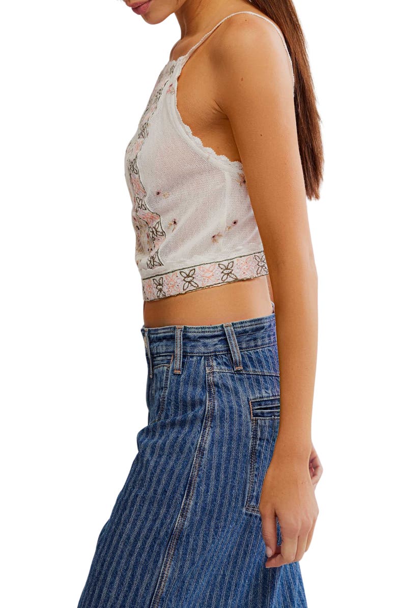 Free People Garden Party Apron Back Top, Alternate, color, Ivory