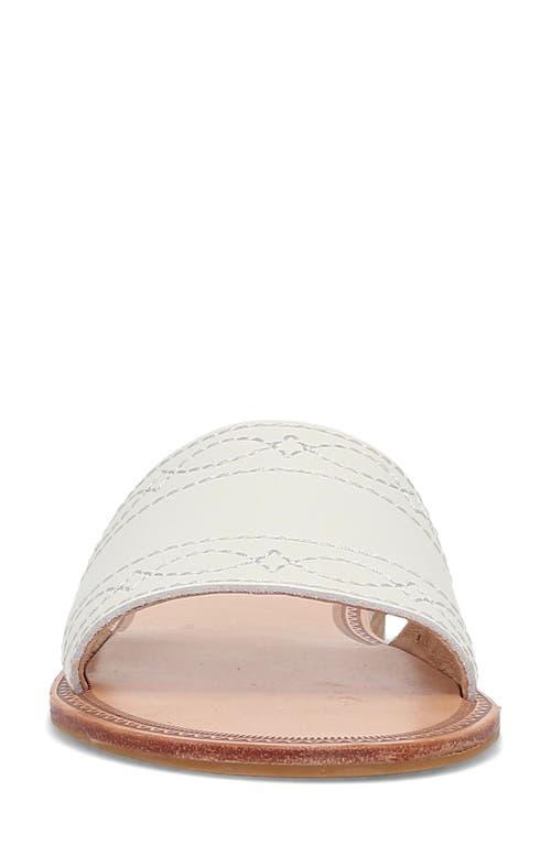 Frye Ava Slide Sandal In White