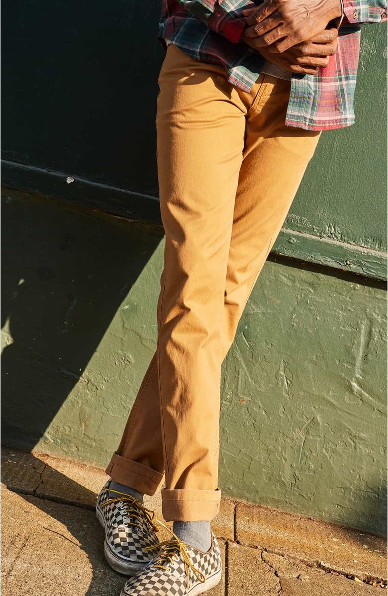 Toad & Co Mission Ridge 5 Pocket Lean Pant, Alternate, color, Tabac Vintage Wash