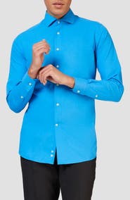 OppoSuits Blue Steel Button-Up Shirt