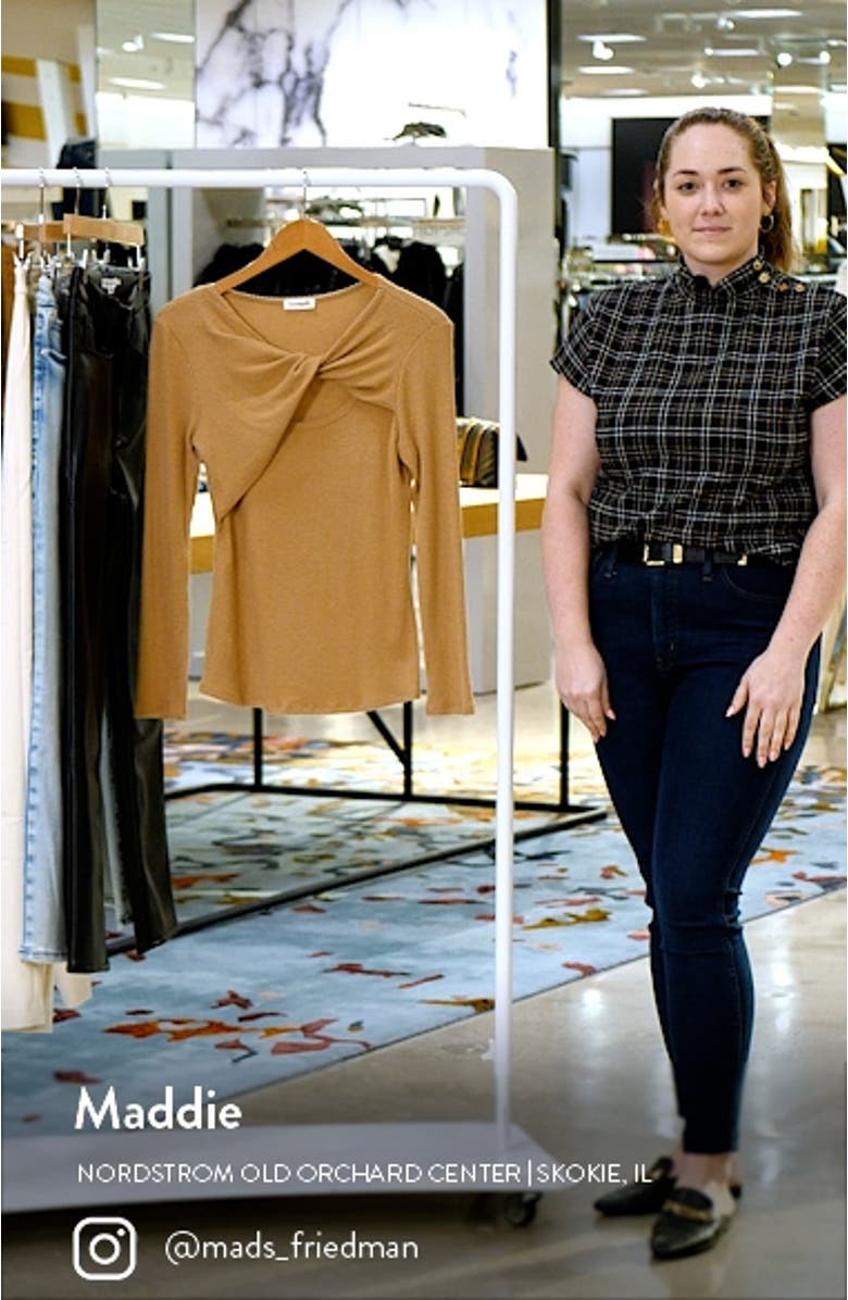 Twist Neck Long Sleeve Top, sales video thumbnail