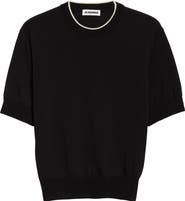 Jil Sander Piped Merino Wool Sweater