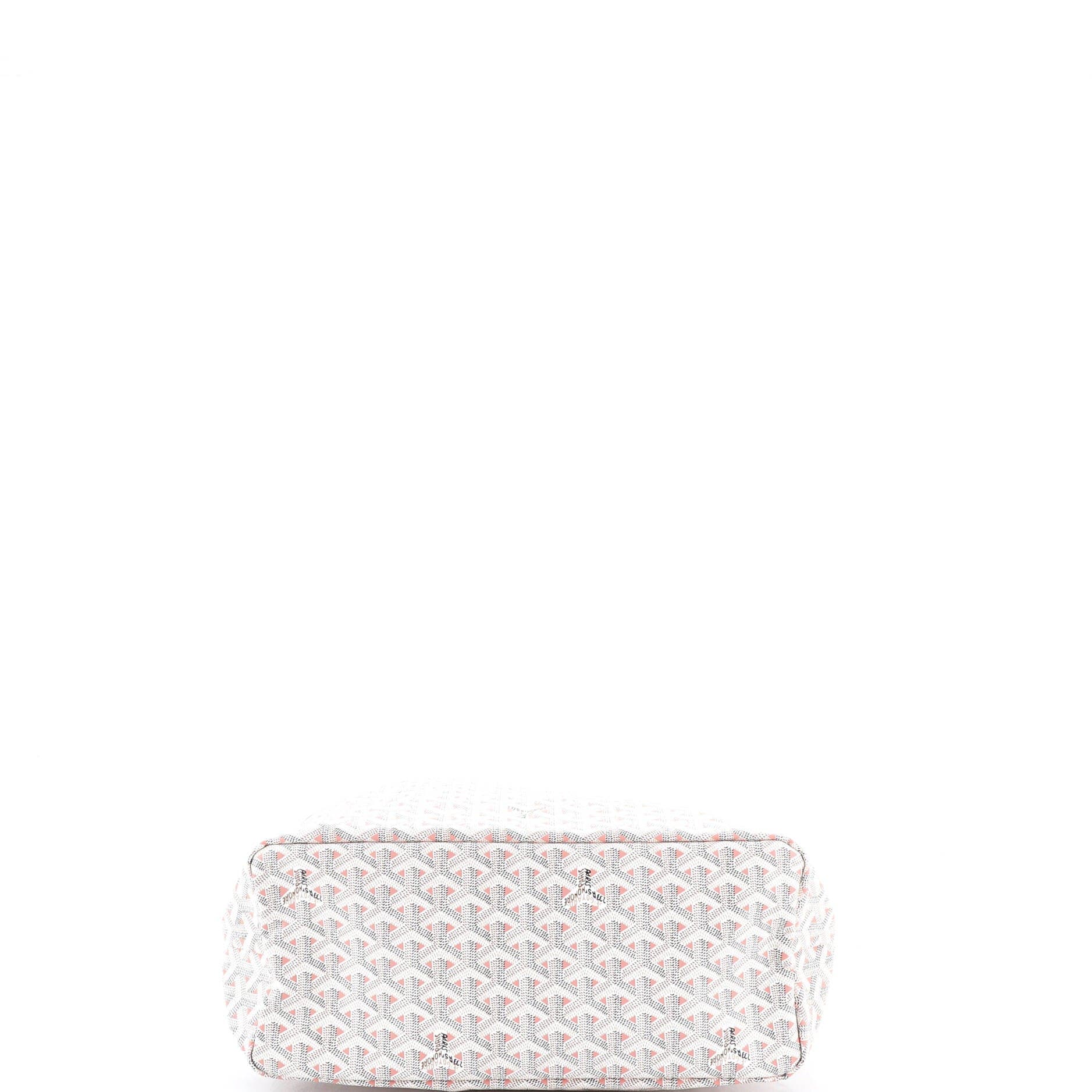 Pre-Owned Goyard Saint Louis Tote Claire Voie Coated Canvas PM, Alternate, color, White