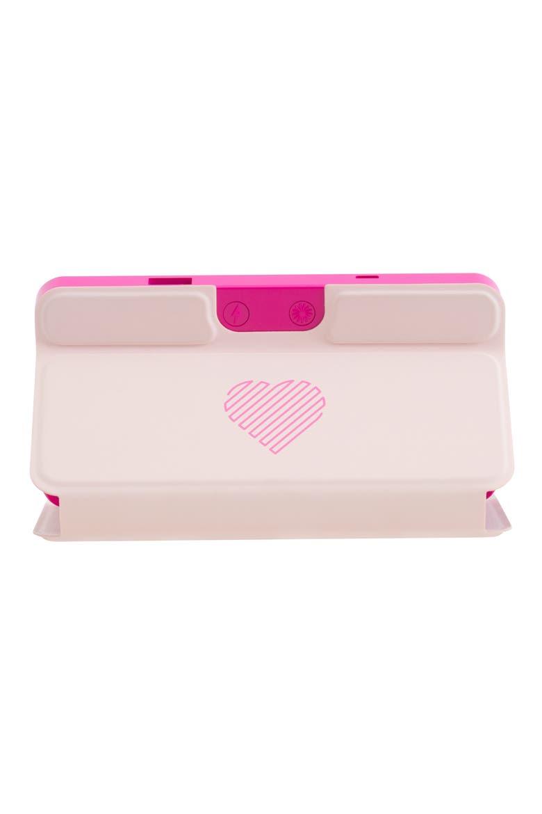 Riki Powerful LED-lighted Mirror & Power Bank, Alternate, color, PINK