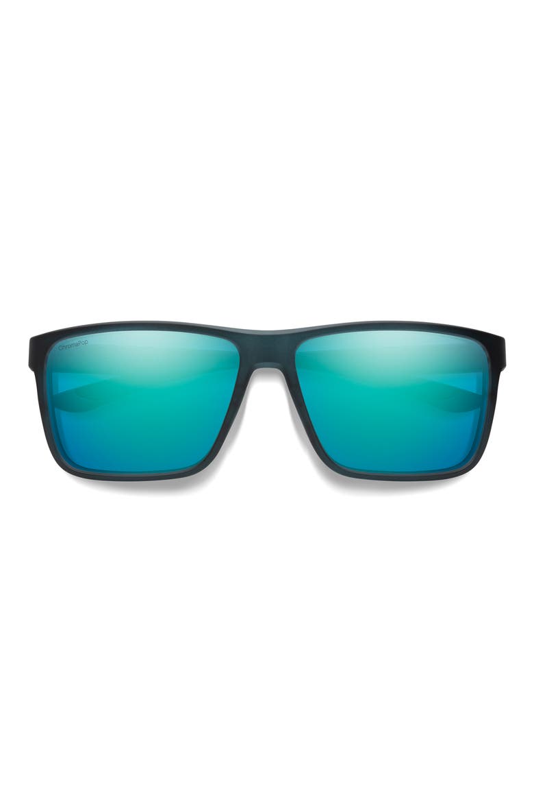 Riptide 61mm ChromaPop™ Polarized Sport Square Sunglasses, Main, color, PACIFIC CRYSTAL / GLASS OPAL