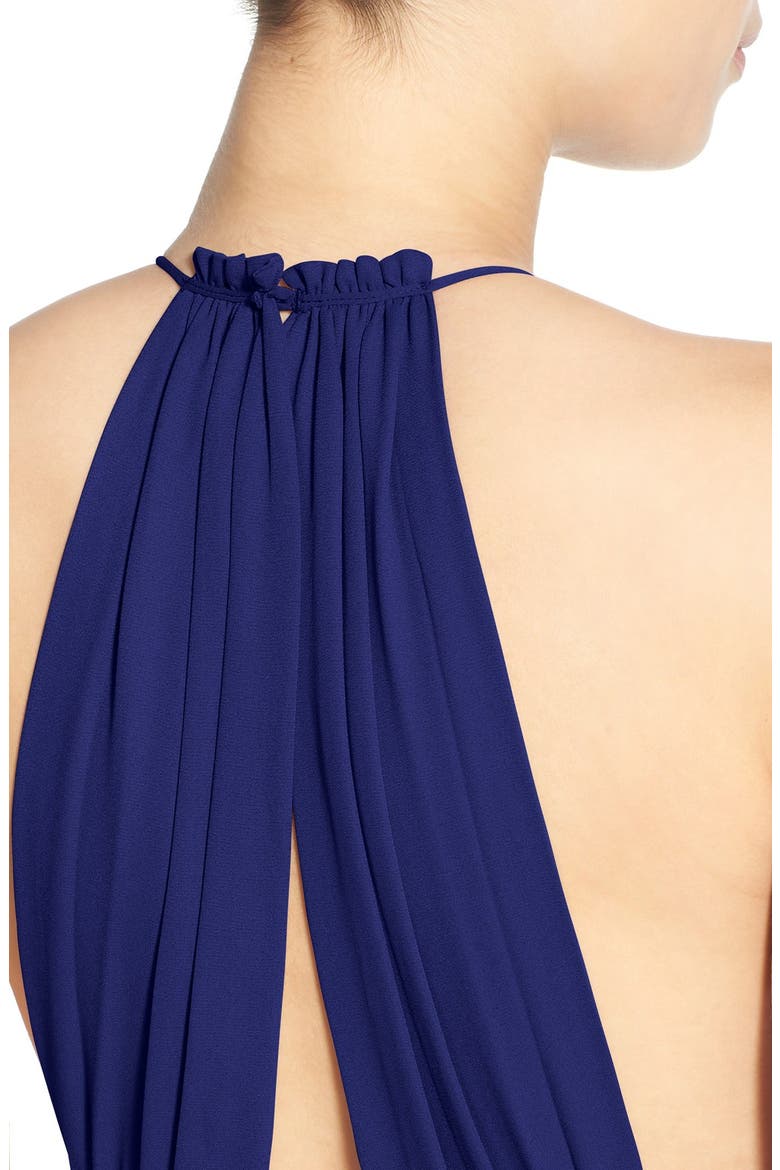 High Neck Maxi Dress, Alternate, color, ROYAL