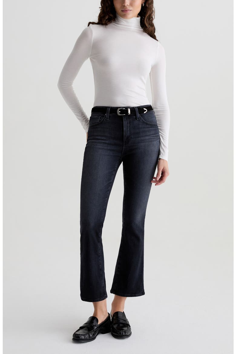 Farrah Mid Rise Crop Bootcut Jeans, Alternate, color, GLITCH