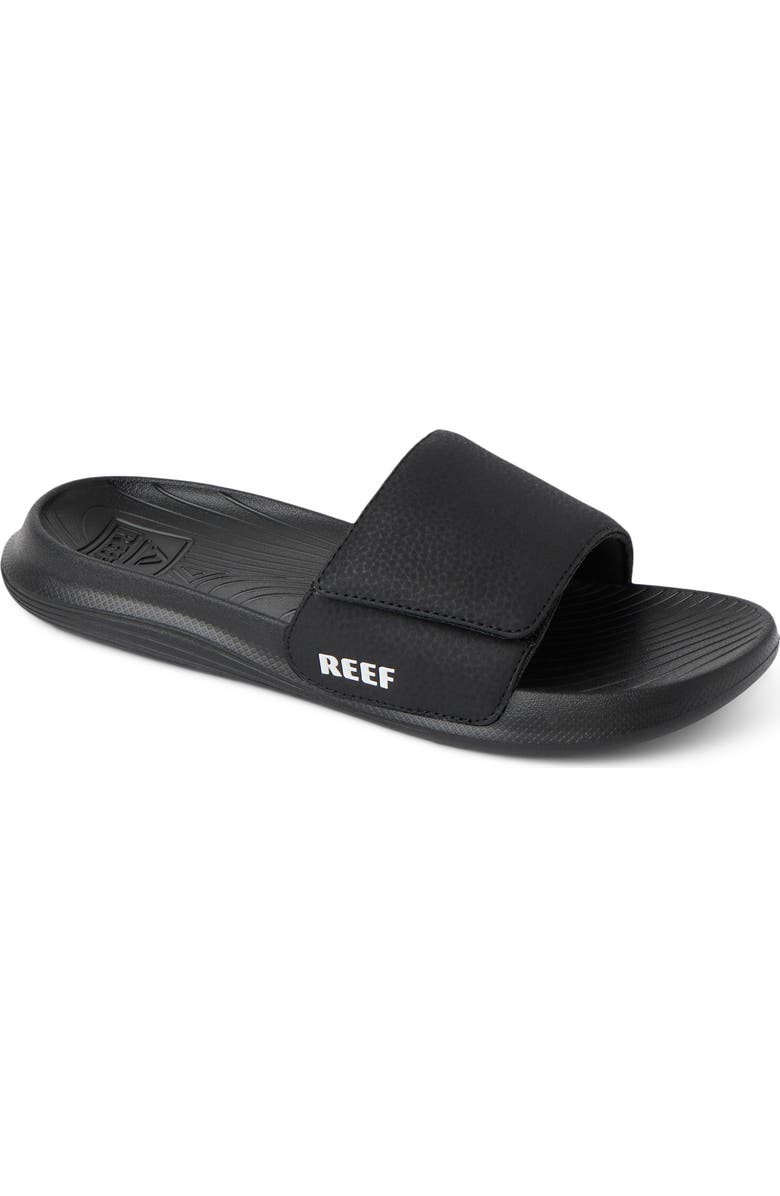 Reef Kids' Salty Slide Sandal, Main, color, Black/ White